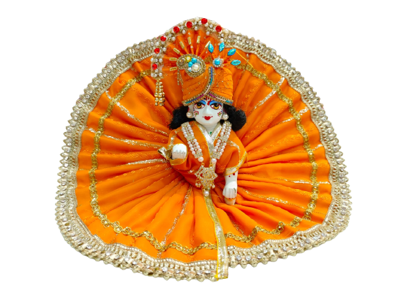 Chunri Fabric Dress Laddu Gopal Dress